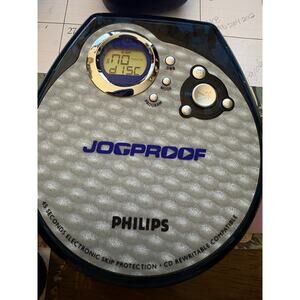 Philips Jogproof CD Player 45s Skip Protection Headphone Jack Tested + Bag